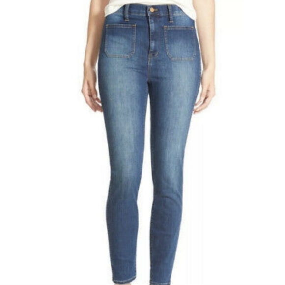 Madewell Denim - Madewell High Waisted Sailor Skinny Stretch Jeans Size 29